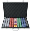 Poker set s 1000 žetony hliník 80183