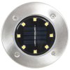 Solární světlo k zapíchnutí do země 8 ks LED teplé bílé 44417