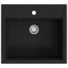 Kuchyňský dřez single žulový černý 142954