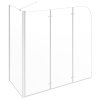 Sprchový kout 120 x 69 x 130 cm tvrzené sklo průhledný 146227