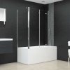 Sprchový kout 120 x 69 x 130 cm tvrzené sklo průhledný 146227