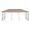 Altán s moskytiérou 6 x 3 x 2,73 m taupe 180 g/m² 312253