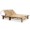 Lehátko pro 2 osoby bambus 43715