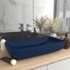 Luxusní umyvadlo obdélníkové matné tmavě modré 71x38cm keramika 146957