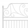 Rám postele bílý kov 140 x 200 cm 324851