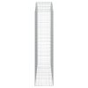 Klenutý gabionový koš 200 x 50 x 200/220 cm pozinkované železo 153480