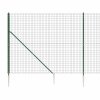 Drátěný plot s kotevními hroty zelený 1,6 x 25 m 154108