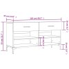 Botník bílý s vysokým leskem 102 x 35 x 55 cm kompozitní dřevo 829742