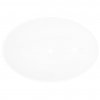 Luxusní keramické umyvadlo oválné bílé 40 x 33 cm 140674