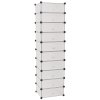 Organizér na boty s 10 přihrádkami, bílý 244919