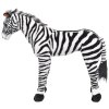 Stojící plyšová hračka zebra černá a bílá XXL 91335