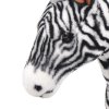 Stojící plyšová hračka zebra černá a bílá XXL 91335