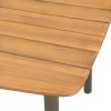 Zahradní stůl 150 x 90 x 72 cm masivní akácie dřevo a ocel 44234