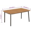 Zahradní stůl 150 x 90 x 72 cm masivní akácie dřevo a ocel 44234