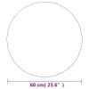 Nástěnné zrcadlo 60 cm kulaté sklo 245704