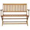 Zahradní lavice 120 cm masivní akácie 44132