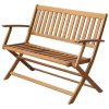Zahradní lavice 120 cm masivní akácie 44132