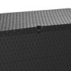 Zahradní úložný box antracitový 120 x 56 x 63 cm PP ratan 43711