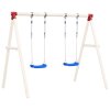 Houpačkové sedáky s lany 2 ks modré 38 x 16 cm polyethylen 92306
