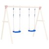 vidaXL Houpačkové sedáky s lany 2 ks modré 37 x 15 cm polyethylen 92307