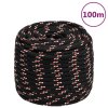 Lodní lano černé 18 mm 100 m polypropylen 152366