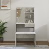 Toaletní stolek sada s LED betonově šedý kompozitní dřevo 3114110