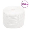 Lodní lano celobílé 8 mm 100 m polypropylen 152556