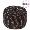 Lodní lano černé 12 mm 100 m polypropylen 152354