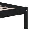 Rám postele černý 150 x 200 cm King Size masivní dřevo 3101227