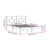 Rám postele černý 150 x 200 cm King Size masivní dřevo 3101227