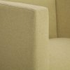 Hranaté křeslo zelené textil 282148