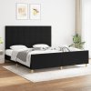 Rám postele bez matrace černý 180 x 200 cm textil 3125075