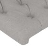 Rám postele bez matrace světle šedá 80 x 200 cm textil 3125252