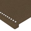 Rám postele bez matrace tmavě hnědý 140 x 190 cm textil 3124971