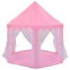 Princeznovský stan na hraní s 250 míčky růžový 133 x 140 cm 3107714