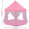 Princeznovský stan na hraní s 250 míčky růžový 133 x 140 cm 3107714