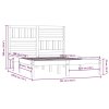 Rám postele 135 x 190 cm Double masivní borovice 3100998