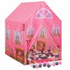 Dětský stan na hraní s 250 míčky růžový 69 x 94 x 104 cm 3107750