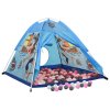 Dětský stan na hraní s 250 míčky modrý 120 x 120 x 90 cm 3107744