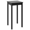 Barový stůl MDF černý 55 x 55 x 107 cm 240379