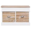 Lavice do předsíně 70 x 35 x 45 cm dřevo pavlovnie 284079