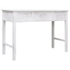 Konzolový stolek bílý s patinou 110 x 45 x 76 cm dřevo 284162