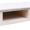 Konzolový stolek bílý s patinou 110 x 45 x 76 cm dřevo 284162