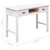 Konzolový stolek bílý s patinou 110 x 45 x 76 cm dřevo 284162