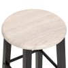 Barové stoličky 2 ks černé MDF 284388