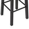 Barové stoličky 2 ks černé MDF 284388