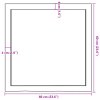 Nástěnná police světle hnědá 60x60x(2-4)cm ošetřený masivní dub 363654