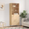 Skříň highboard dub sonoma 69,5 x 34 x 180 cm kompozitní dřevo 3189240