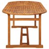 9dílný zahradní jídelní set 220x90x75 cm masivní akáciové dřevo 3086976