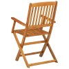 9dílný zahradní jídelní set 220x90x75 cm masivní akáciové dřevo 3086974